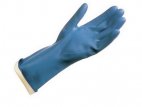 Rękawice ochronne z mankietem, rękawiczki, nitrylowe, rozm. 9, para, niebieskie, MAPA Ultrafood 495